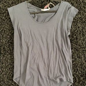 Alternative medium navy blue short sleeve top